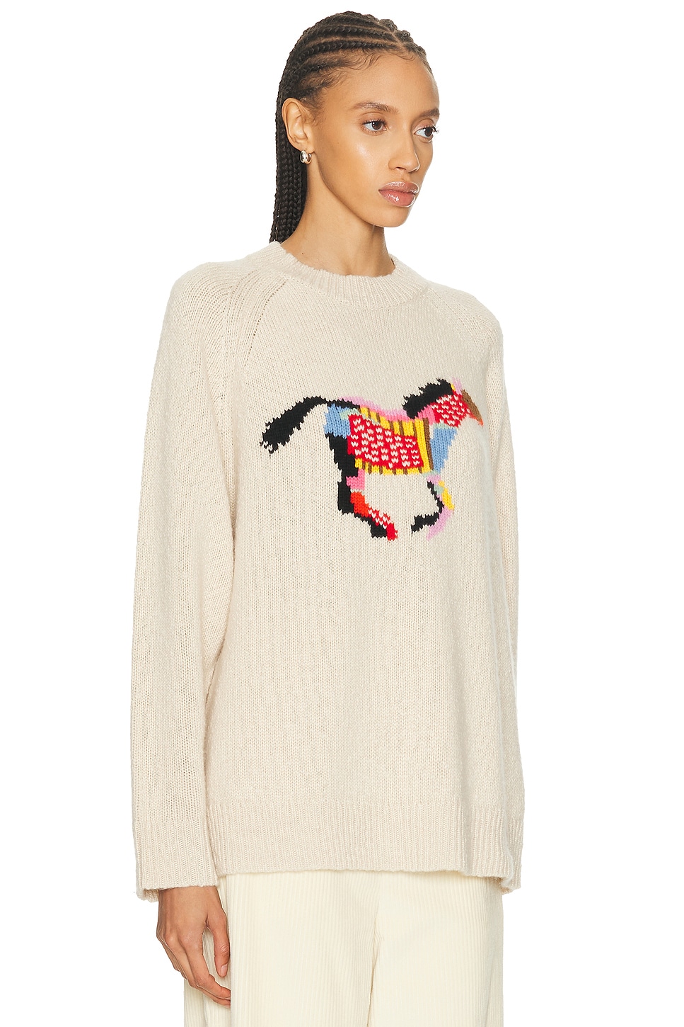 The Elder Statesman Glacier Horse Sweater