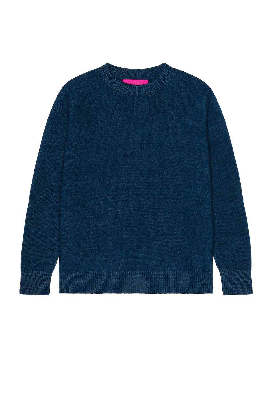 Image 1 of The Elder Statesman Cashmere Simple Crew Sweater in Peacock