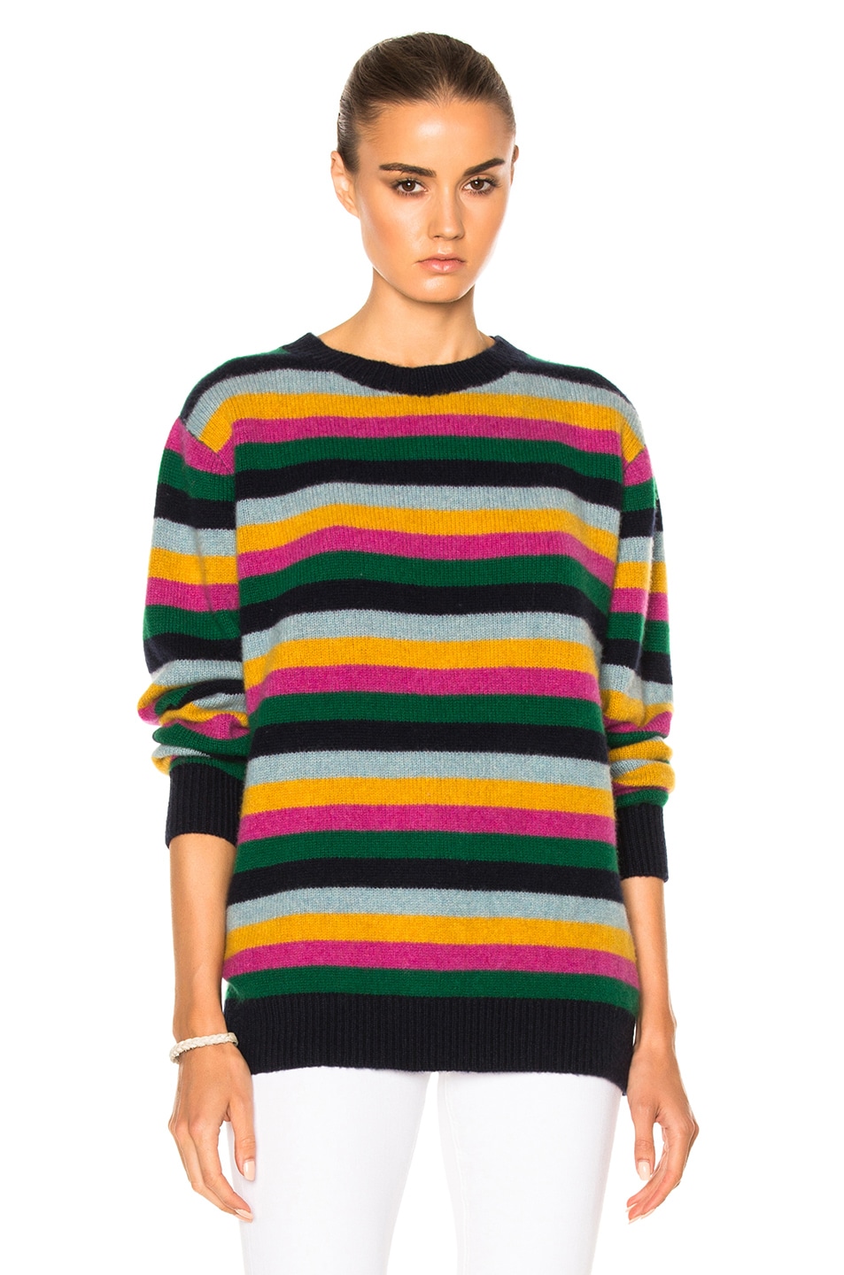 Image 1 of The Elder Statesman for FWRD Inch Stripe Sweater in Multi