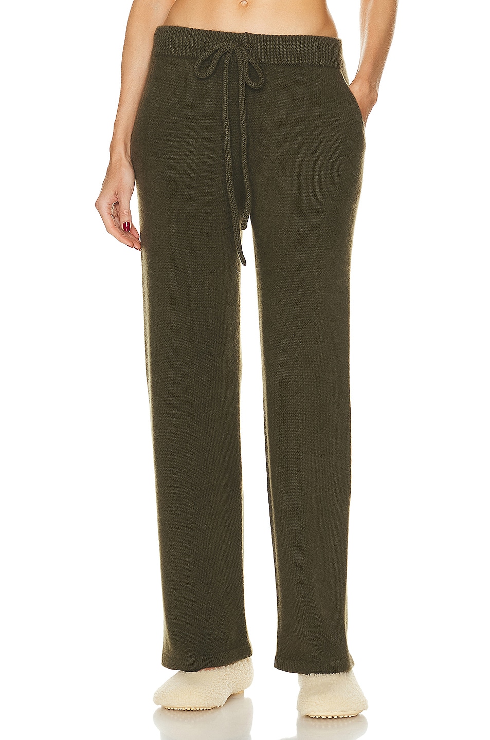 Image 1 of The Elder Statesman Lounge Pant in Olive