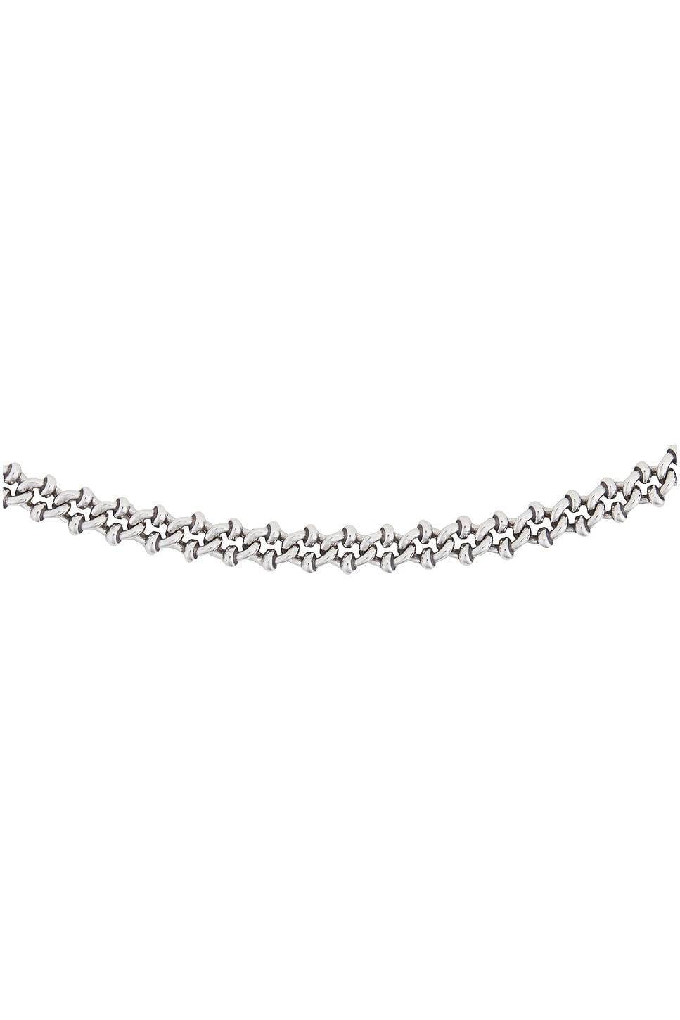 Shop Emanuele Bicocchi Essential Knotted Chain Necklace In Sterling Silver