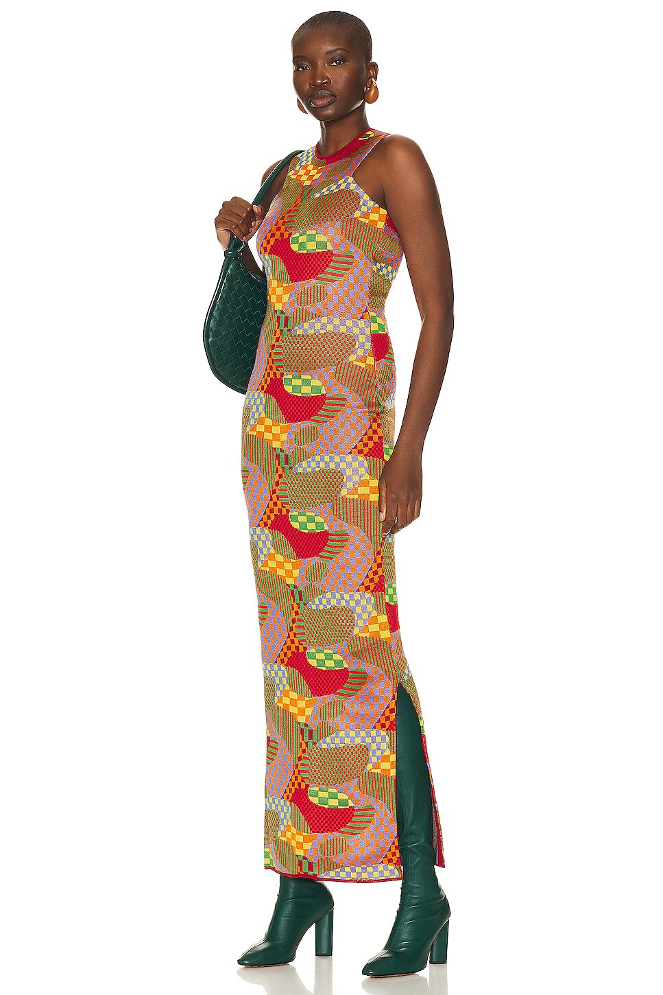 Robe Multicolore En Viscose Emilio Pucci - Taille 40 - Longueur Sous Les Genoux - Style Glamour - Occasion Très Bon état