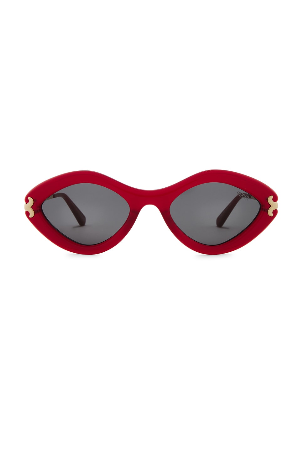 Oval Sunglasses in Red