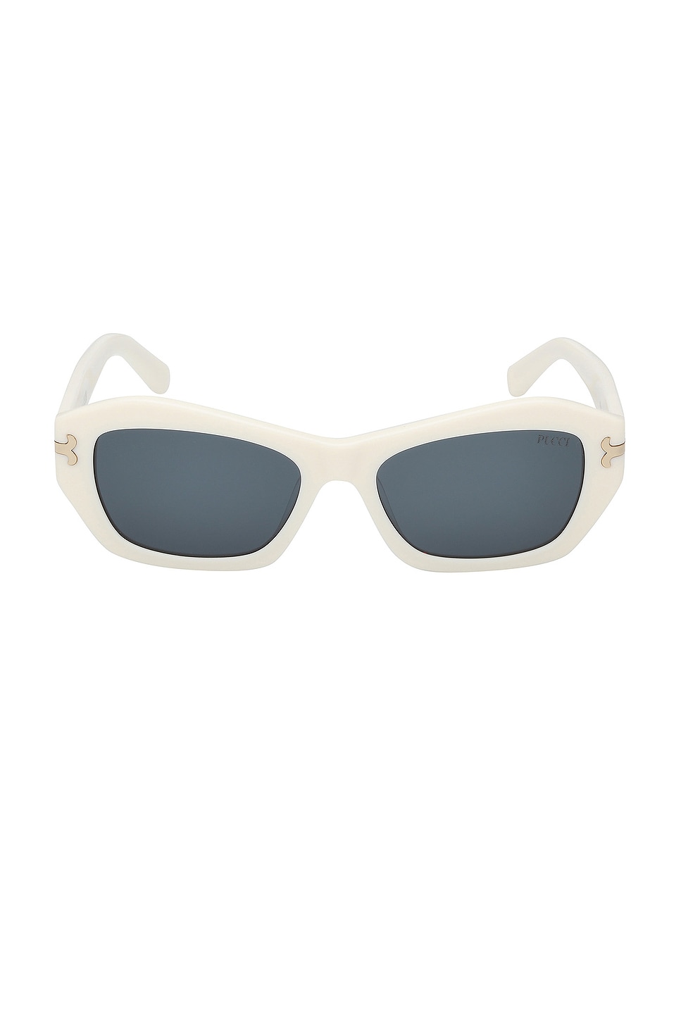 Geometric Sunglasses in White