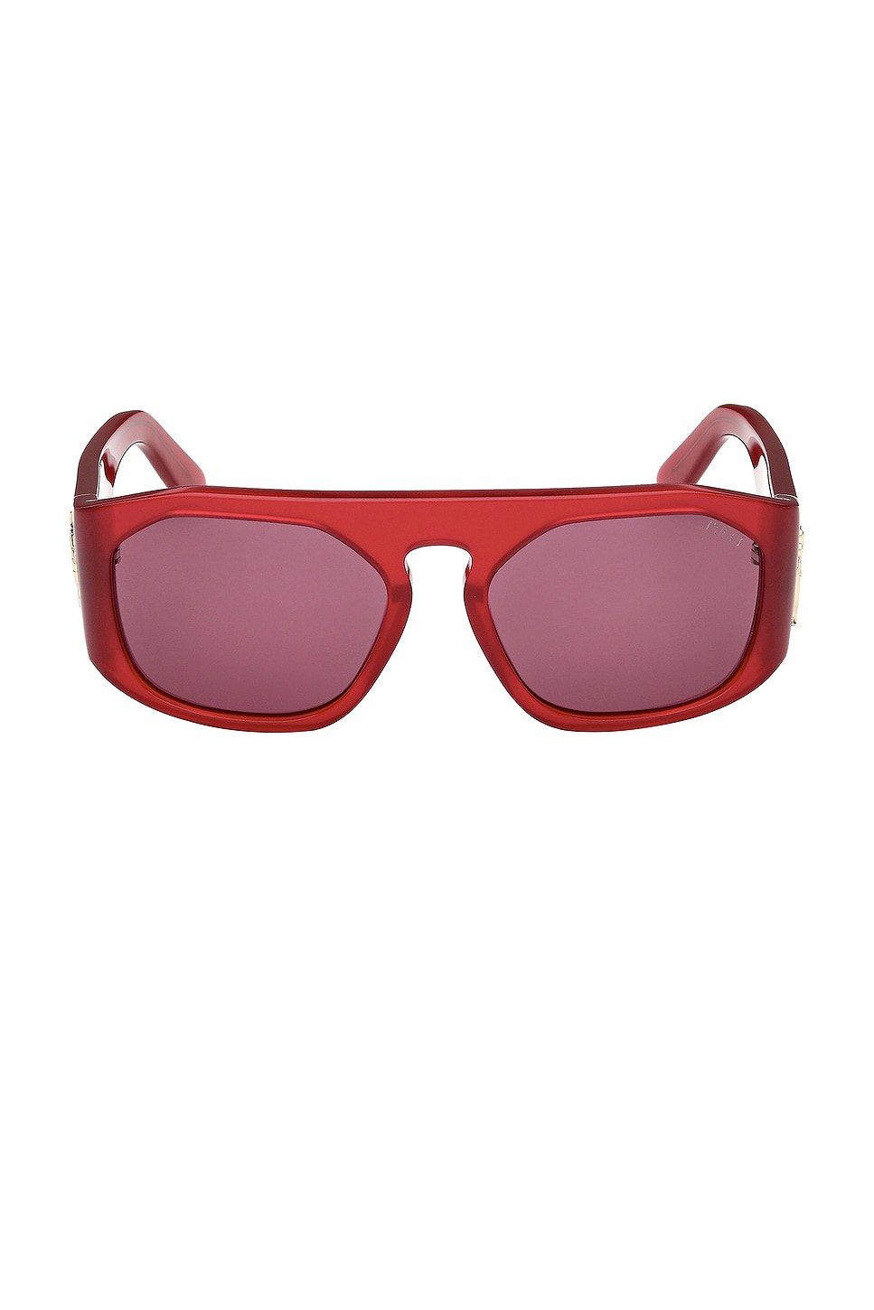 Pucci Rectangular Sunglasses In Red