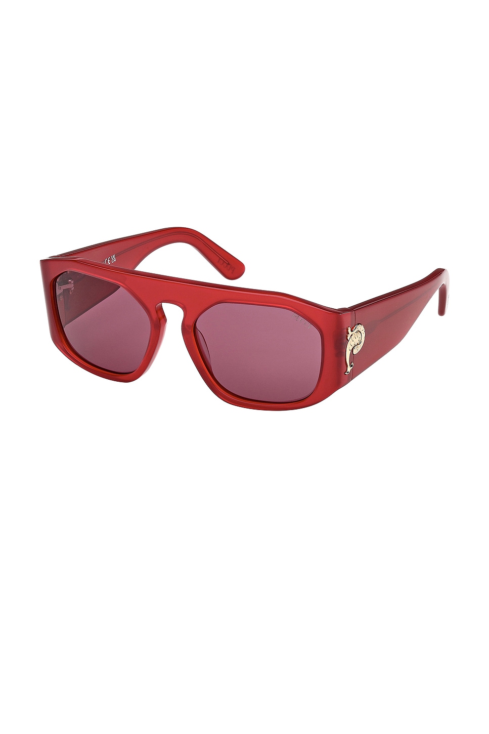 Pucci Rectangular Sunglasses In Red