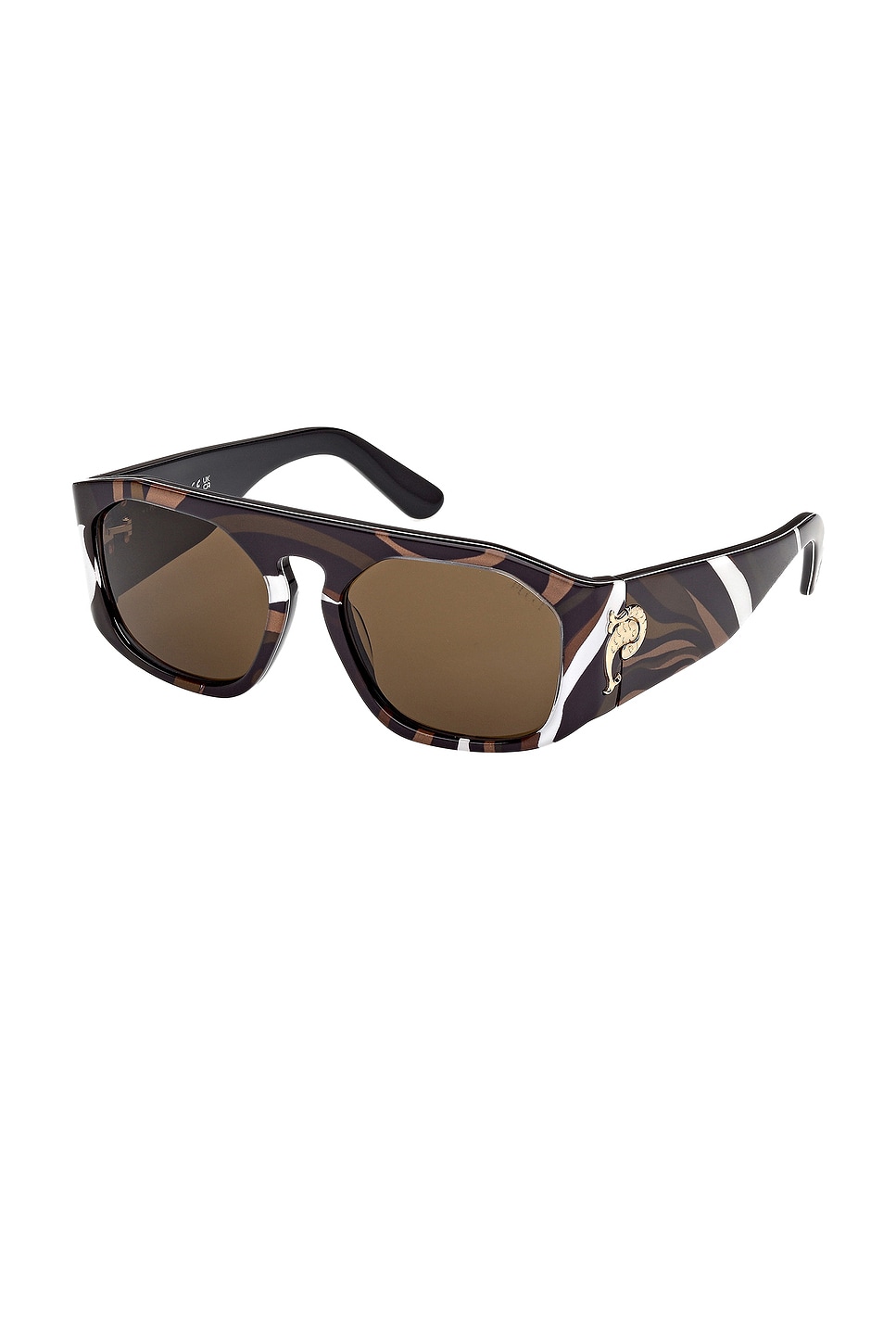 Pucci Rectangular Sunglasses In Brown