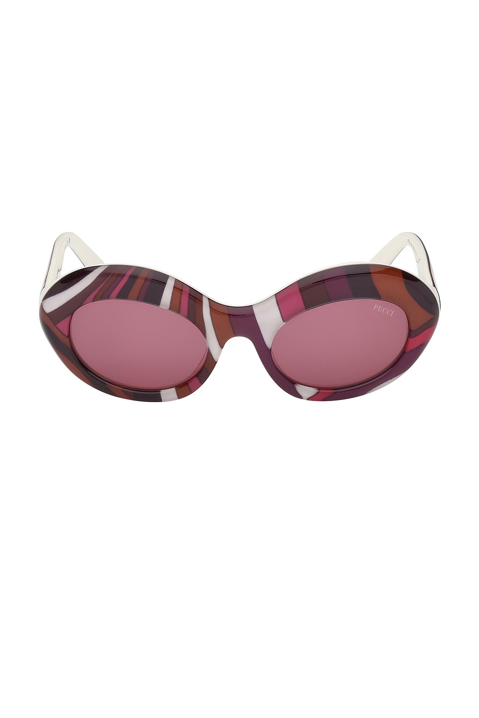 Pucci Oval Sunglasses In Purple