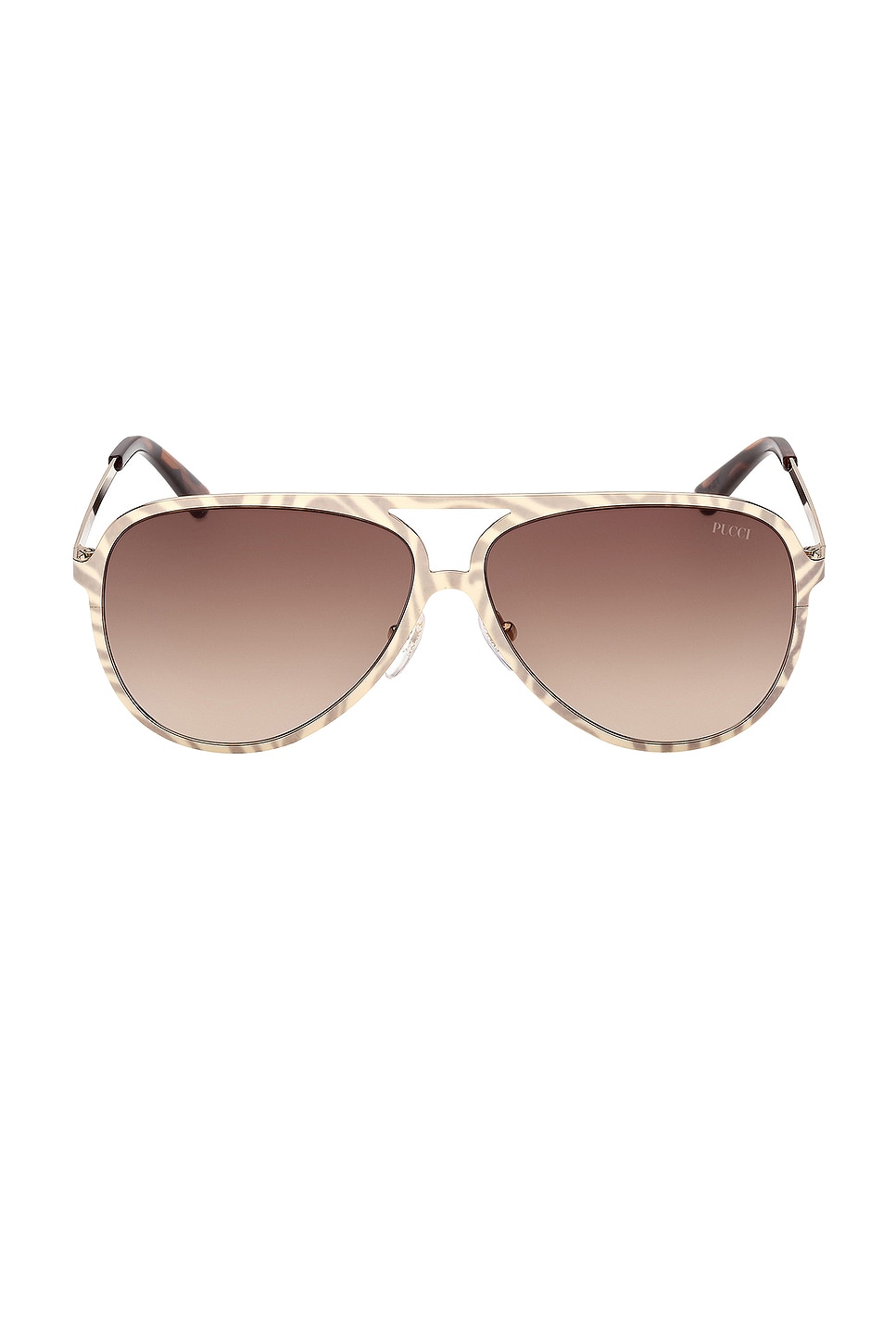 Pucci Pilot Sunglasses In Neutral