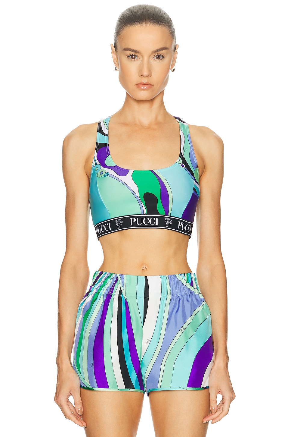 Pucci Sports Bra In Animal Print