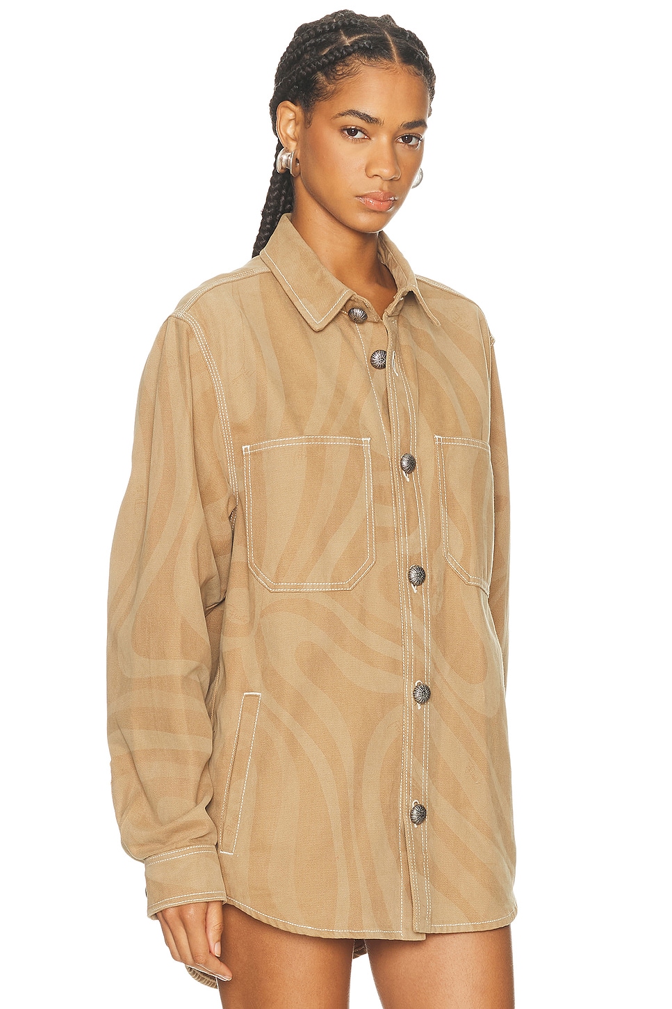 Pucci Cargo Jacket In Gold