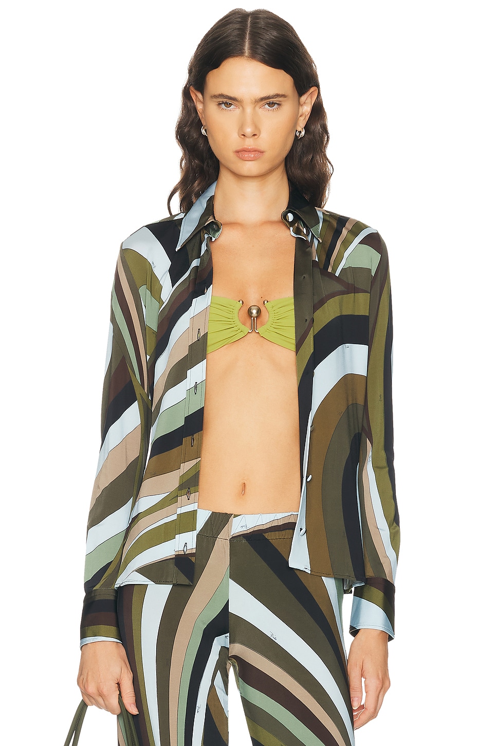 Pucci Jersey Satin Shirt