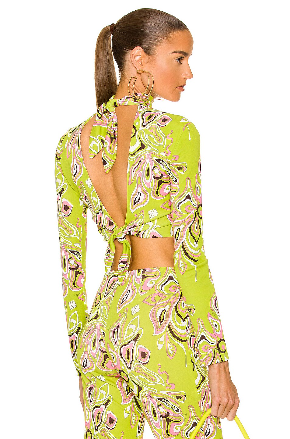 Image 1 of Emilio Pucci Long Sleeve Top in Verde