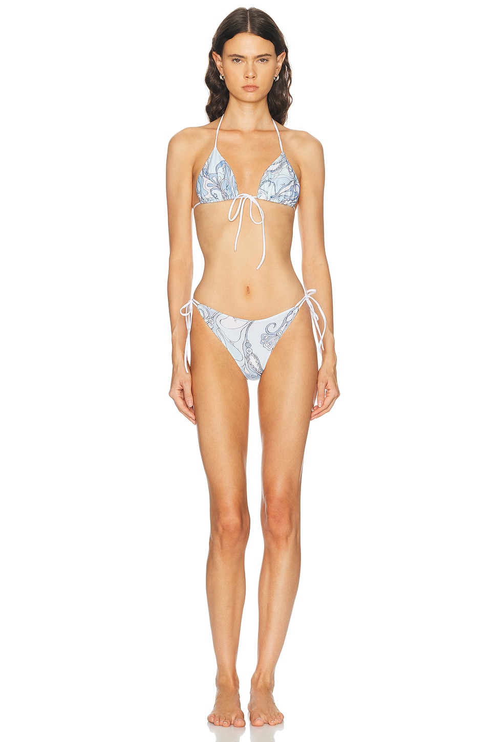 Emilio Pucci Lycra Tie Side Bikini Bottom