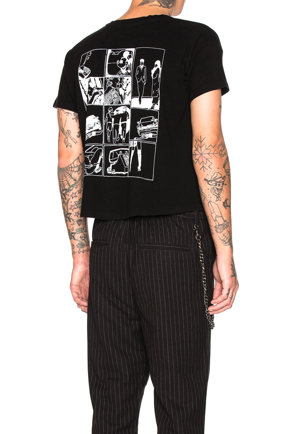 Image 1 of Enfants Riches Deprimes Inverse Print Tee in Black & White