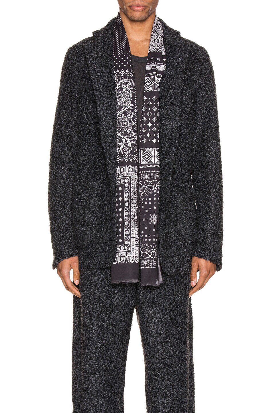 Image 1 of Engineered Garments Knit Jacket in Charcoal
