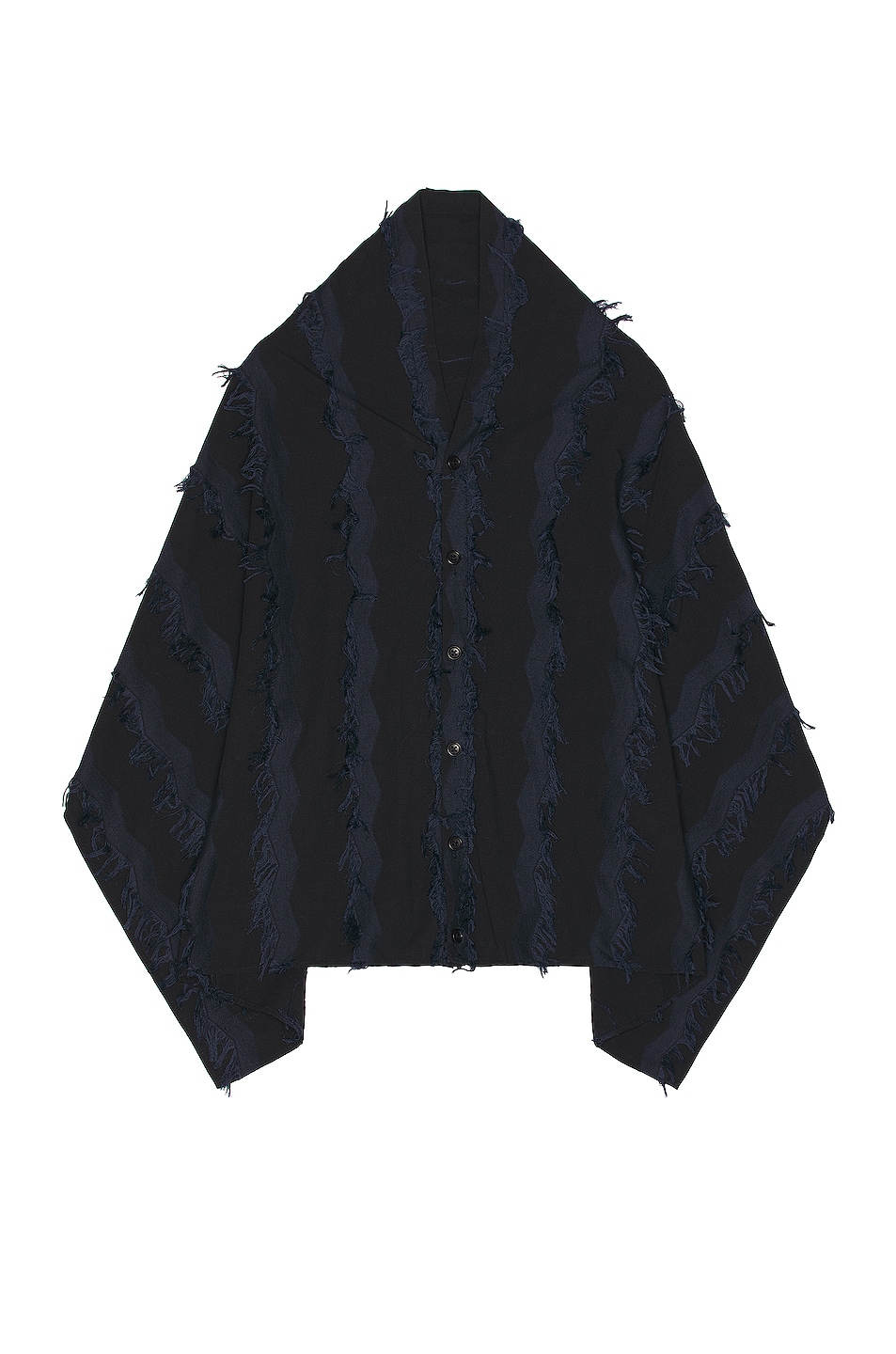 Image 1 of Engineered Garments Button Shawl in Navy