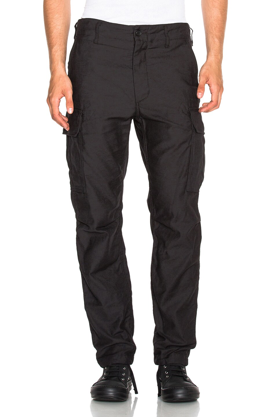 Image 1 of Engineered Garments Reversed Sateen BDU Pants in Black