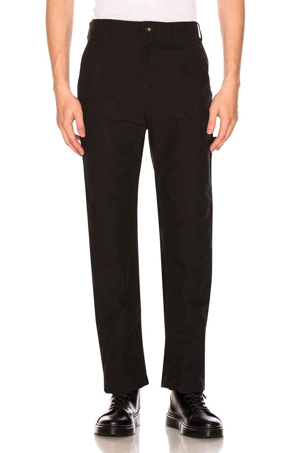 Image 1 of Engineered Garments Cotton Double Cloth Logger Pants in Black