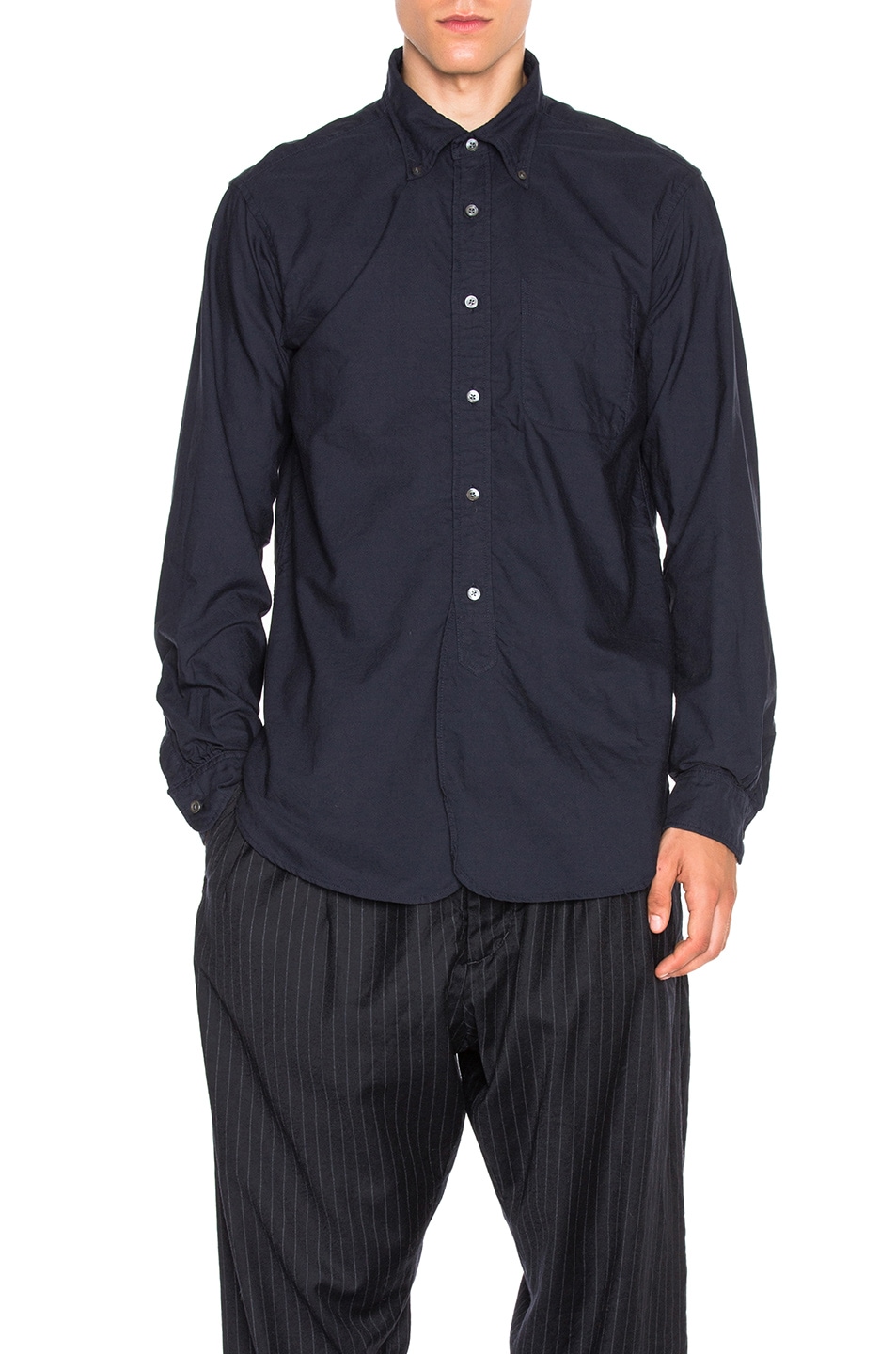 Image 1 of Engineered Garments 19th Century Cotton Oxford BD Shirt in Navy