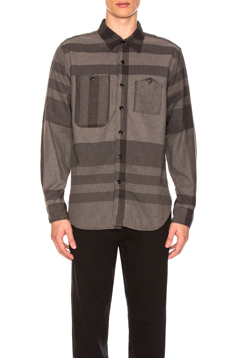 Image 1 of Engineered Garments Plaid Work Shirt in Grey
