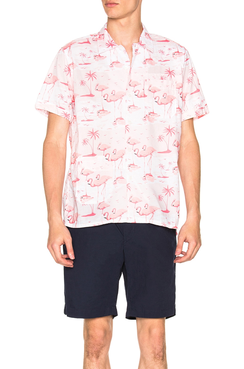 Image 1 of Engineered Garments Camp Shirt in Pink