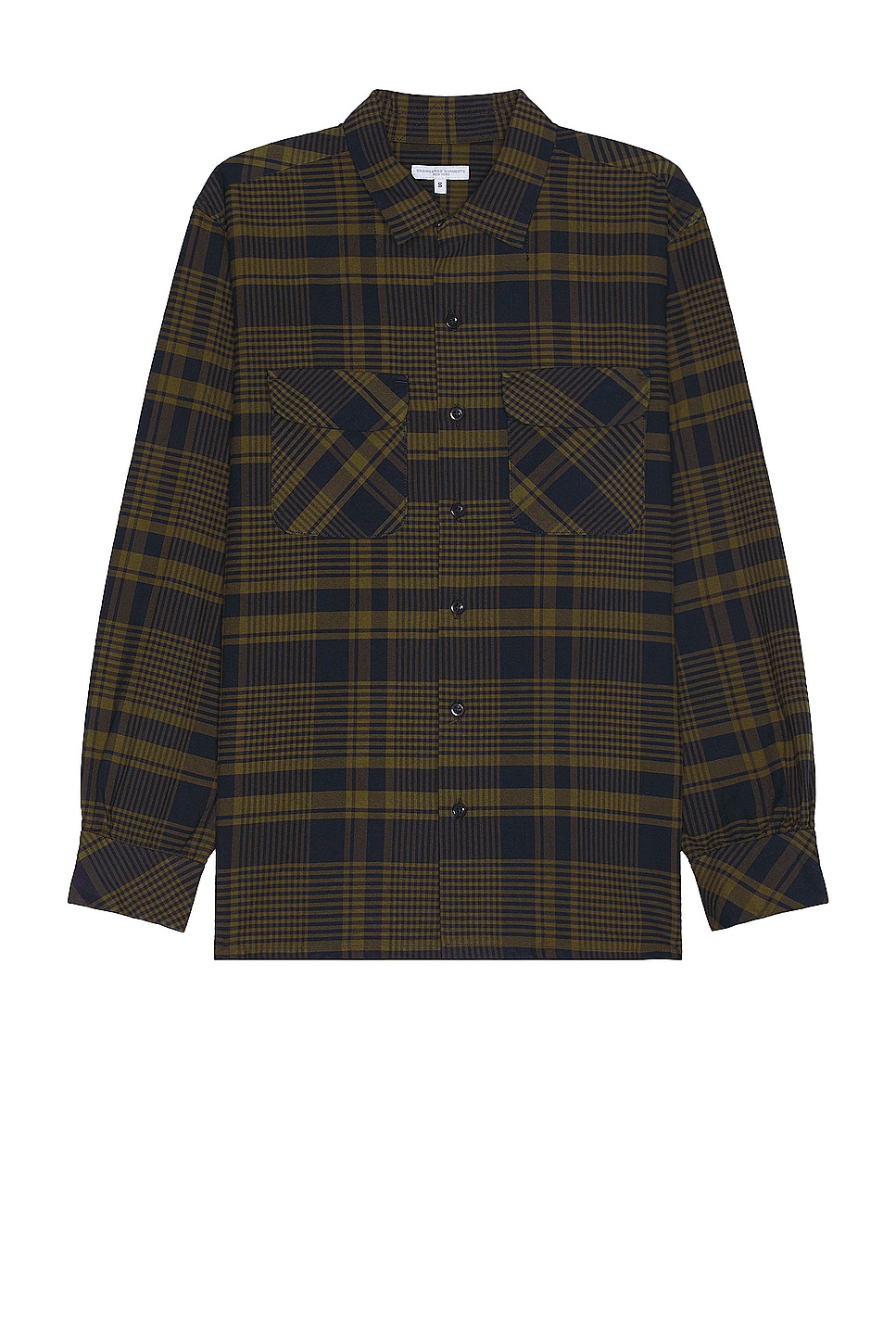 Image 1 of Engineered Garments Classic Shirt in in Navy & Olive