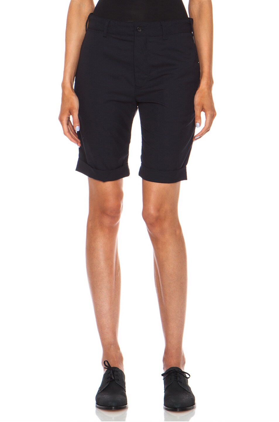 Image 1 of Engineered Garments Wool Tux Shorts in Navy