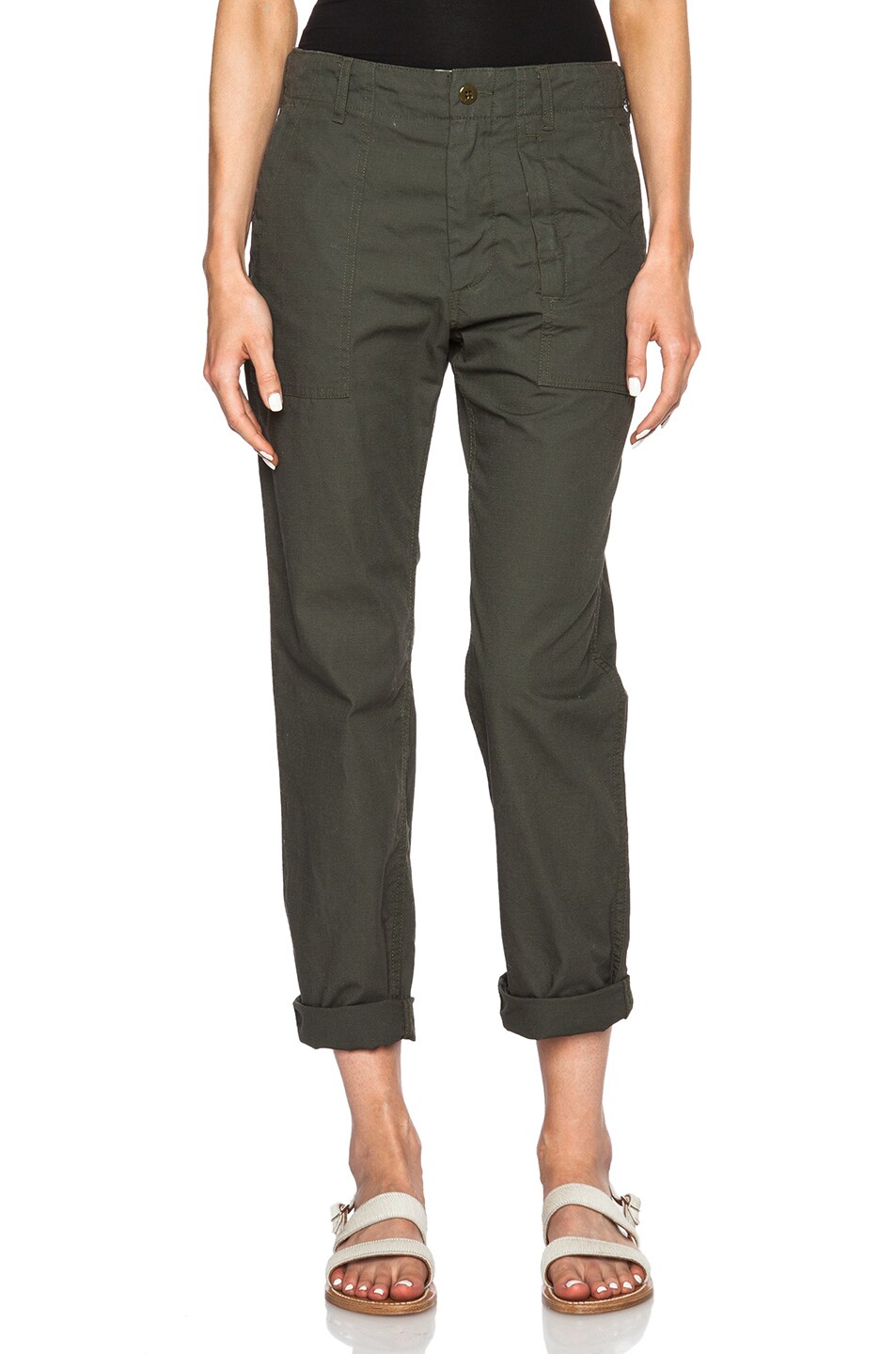 Image 1 of Engineered Garments Fatigue Pants in Olive