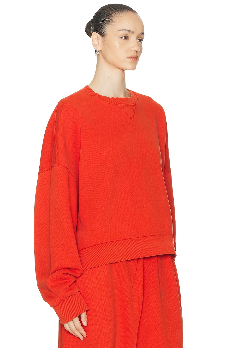 Entire Studios Box Crewneck Sweatshirt In Red