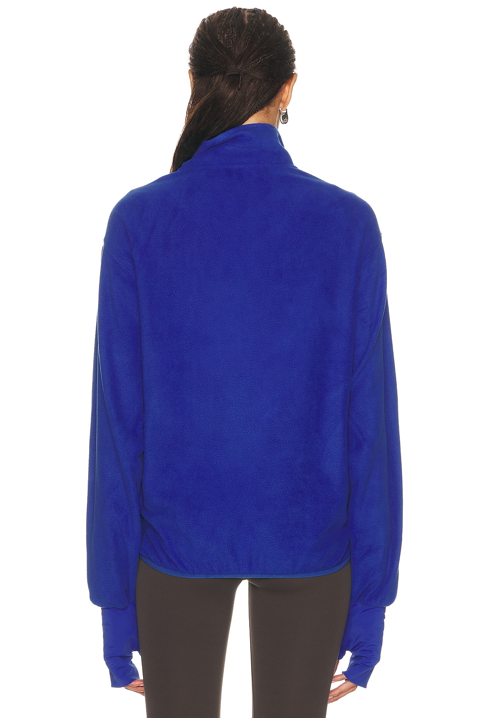 Entire Studios Shell Fleece Pullover Sweatshirt In Blue