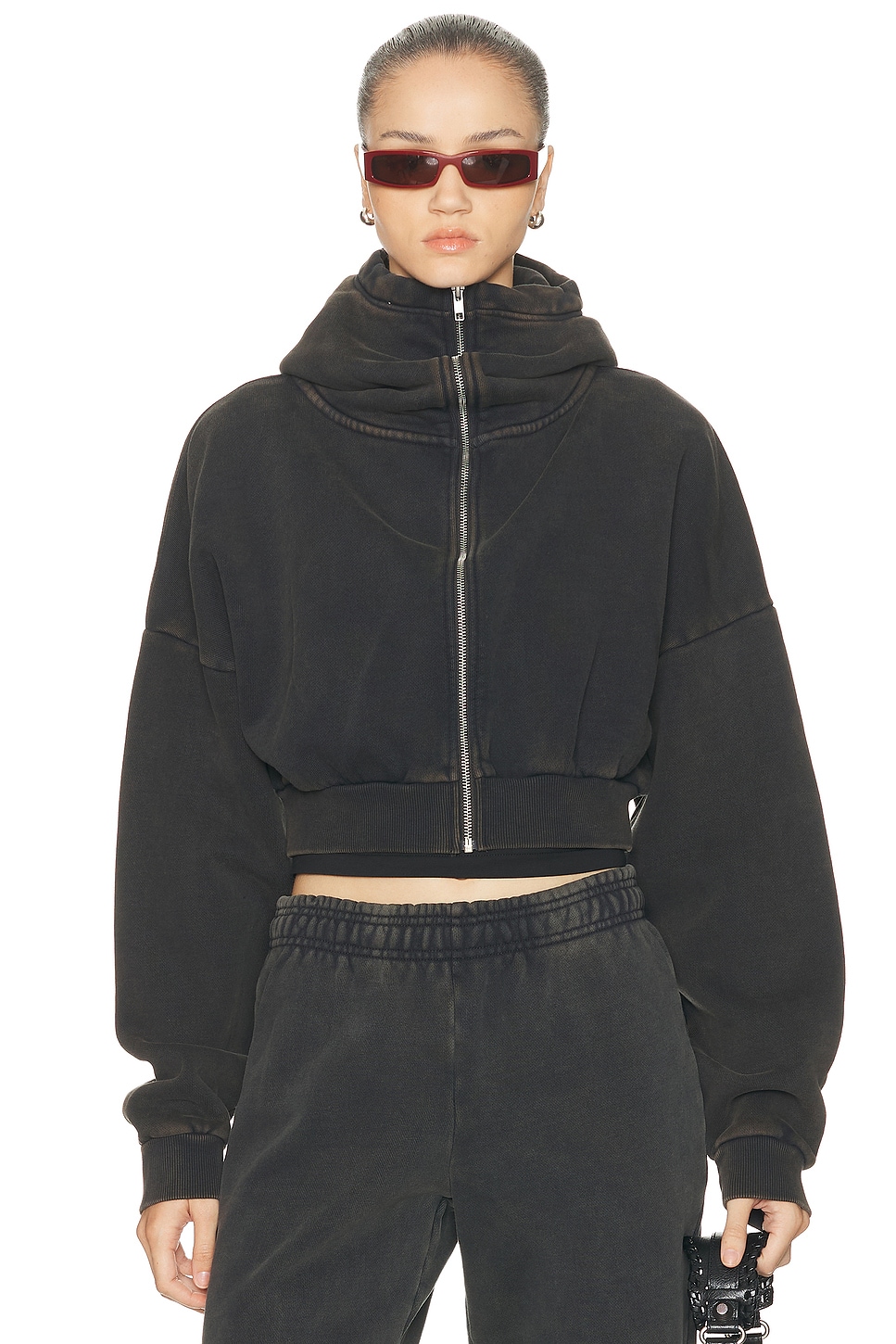 Cropped Full Zip Jacket