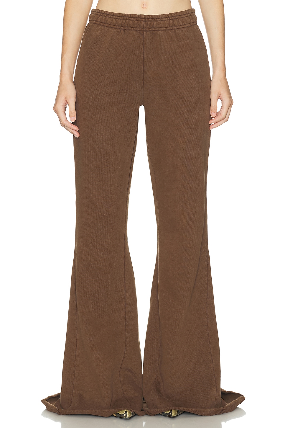 Entire Studios Heavy Flare Pant In Gold