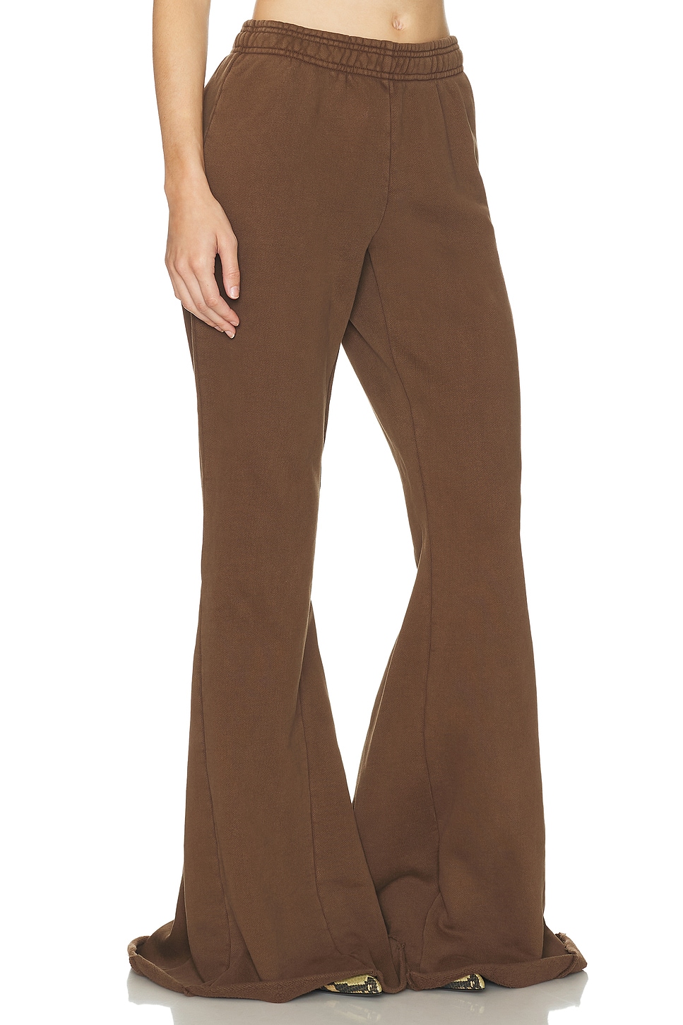 Entire Studios Heavy Flare Pant In Gold