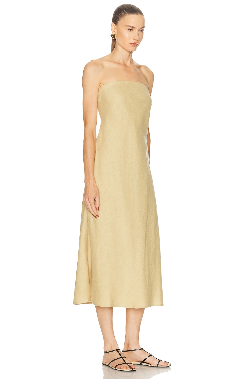 Enza Costa Linen Bias Dress