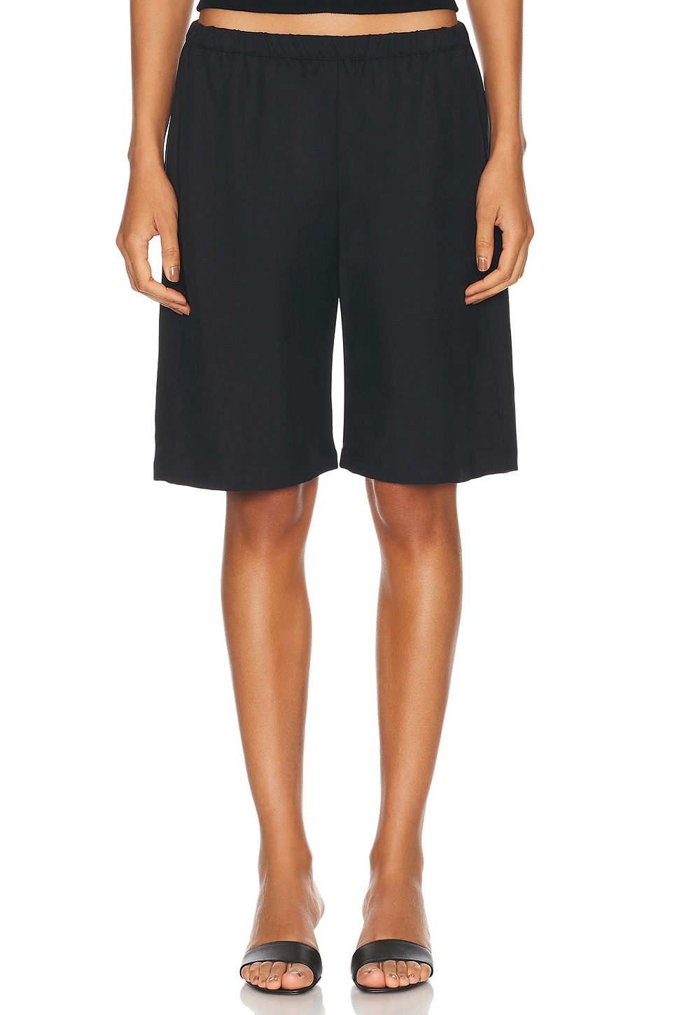 Image 1 of Enza Costa Twill Everywhere Short in Black