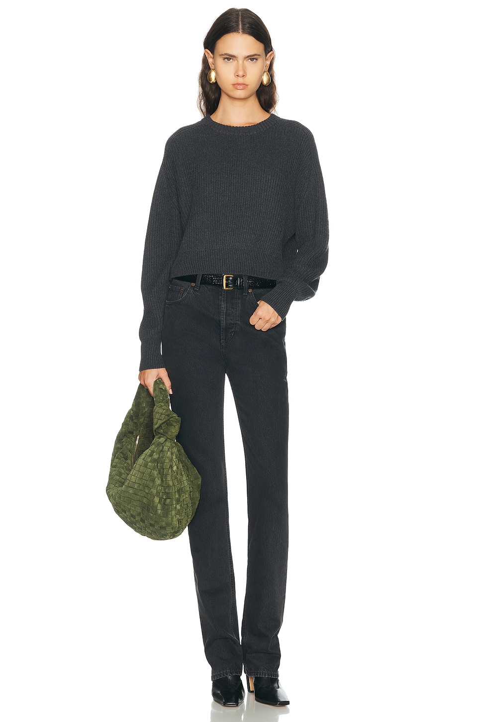 Cotton Cashmere Raglan Sweater