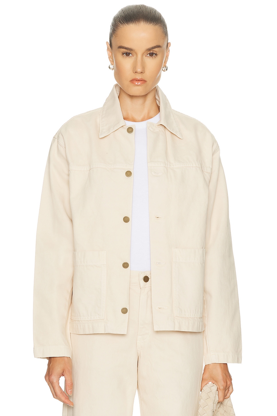 Image 1 of Enza Costa Field Jacket in Beige