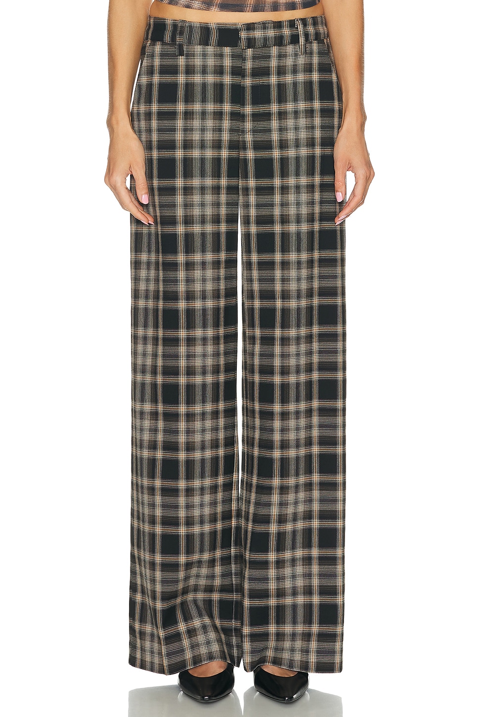 Image 1 of Enza Costa Relaxed Pant in Plaid