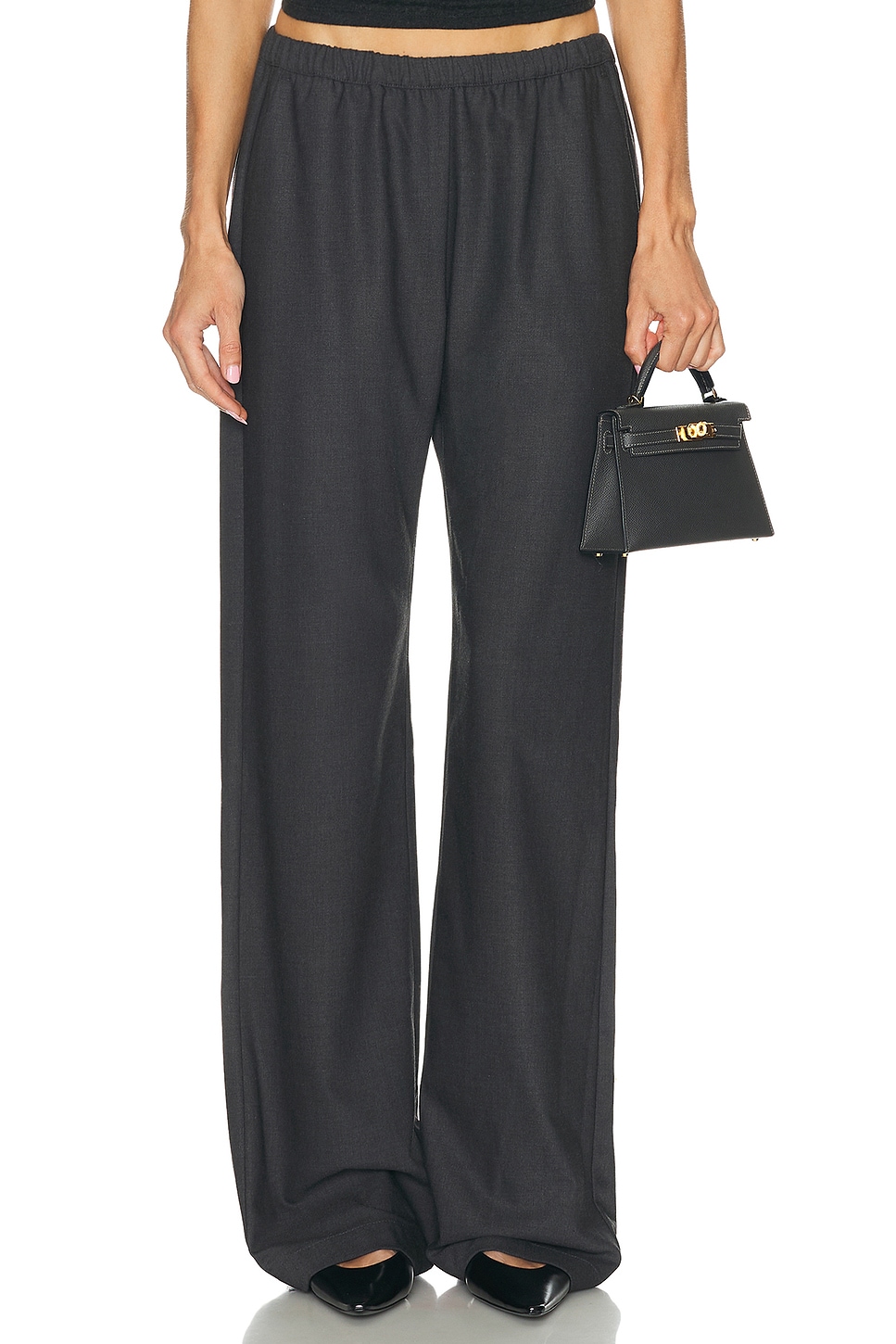 Image 1 of Enza Costa Everywhere Suit Pant in Charcoal
