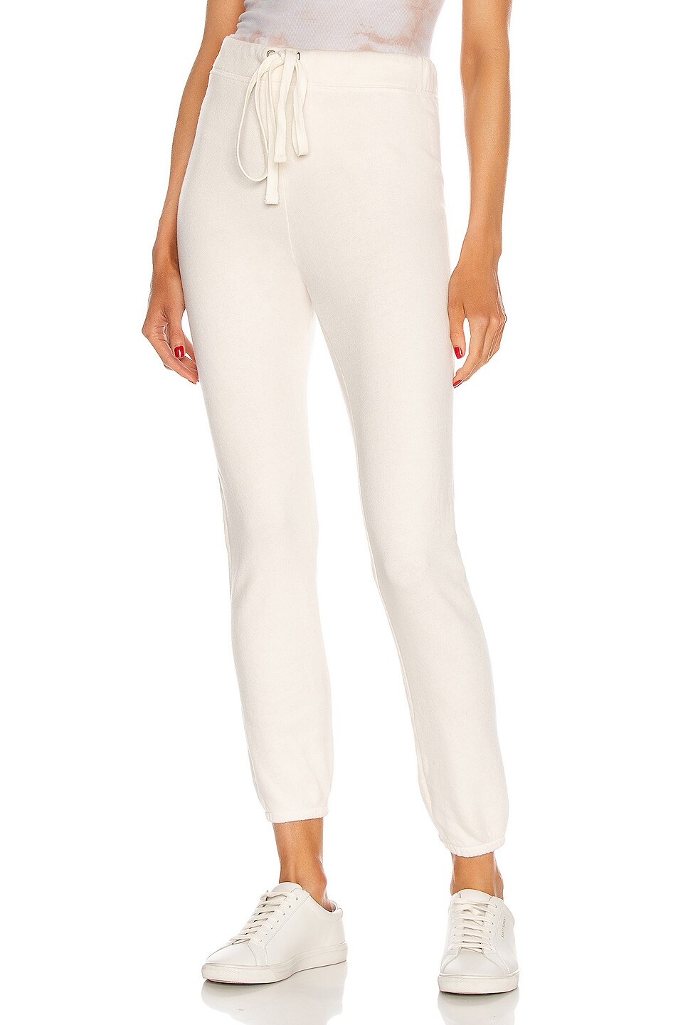 Image 1 of Enza Costa French Terry Jogger in Unbleached