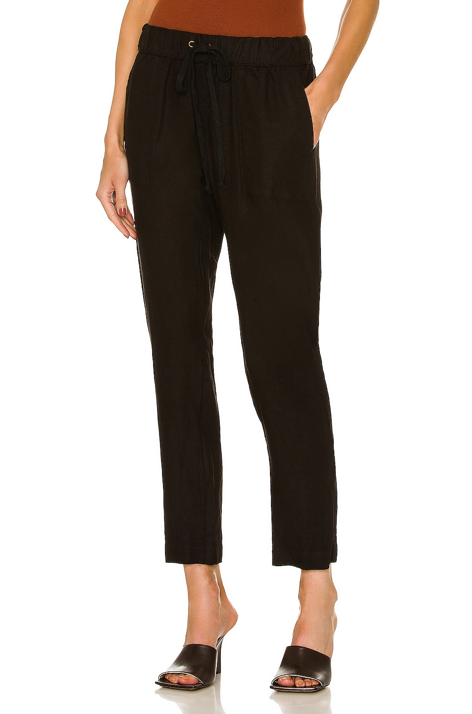 Image 1 of Enza Costa Easy Pant in Black