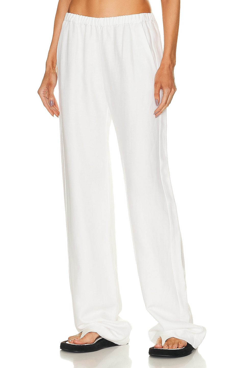 Image 1 of Enza Costa Twill Everywhere Pant in Off White