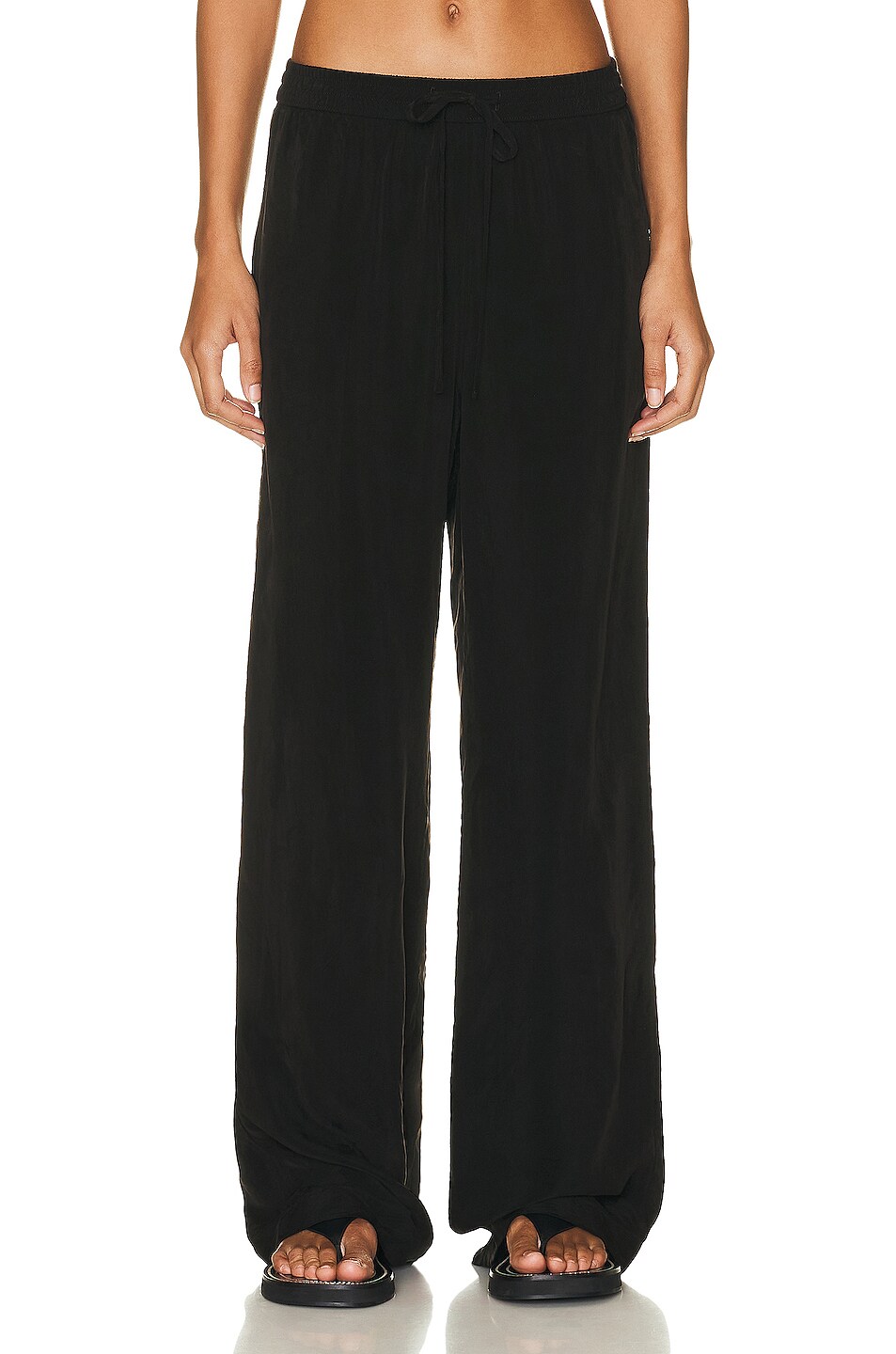 Enza Costa Resort Pant in Washed Black | FWRD