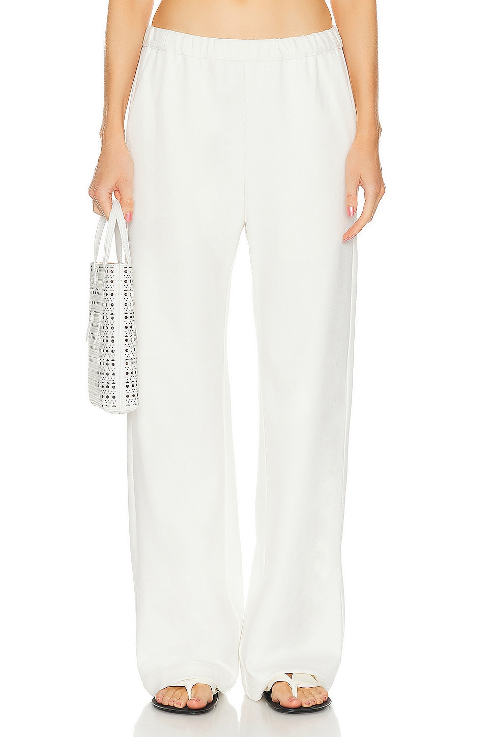 Image 1 of Enza Costa Crepe Everywhere Pant in Off White