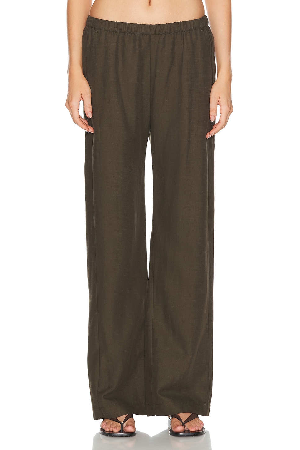 Image 1 of Enza Costa Twill Everywhere Pant in Military