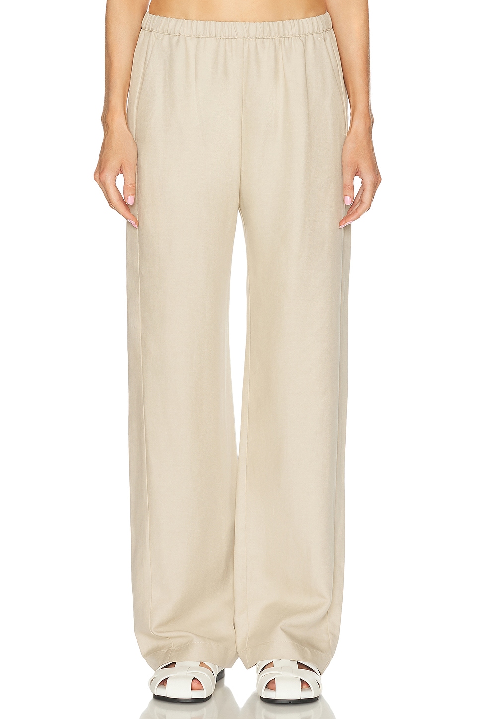 Image 1 of Enza Costa Twill Everywhere Pant in Stone