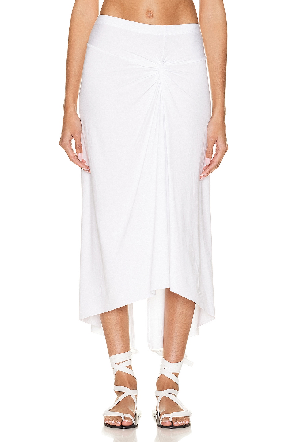 Image 1 of Enza Costa Italian Sarong Skirt in White