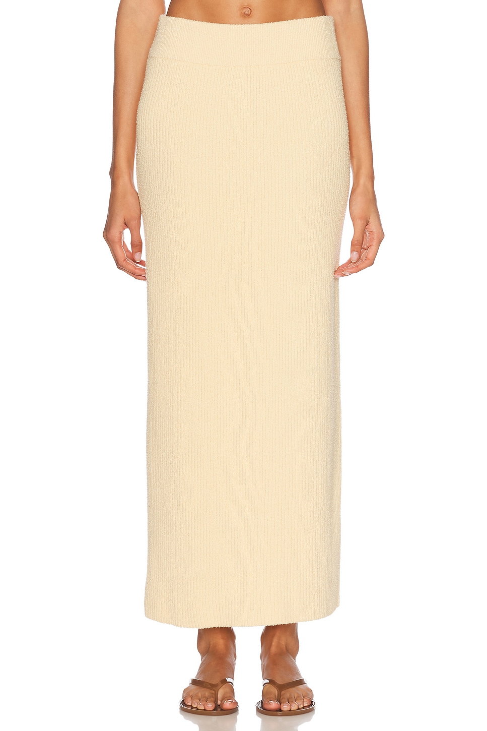 Enza Costa Boucle Knit Skirt
