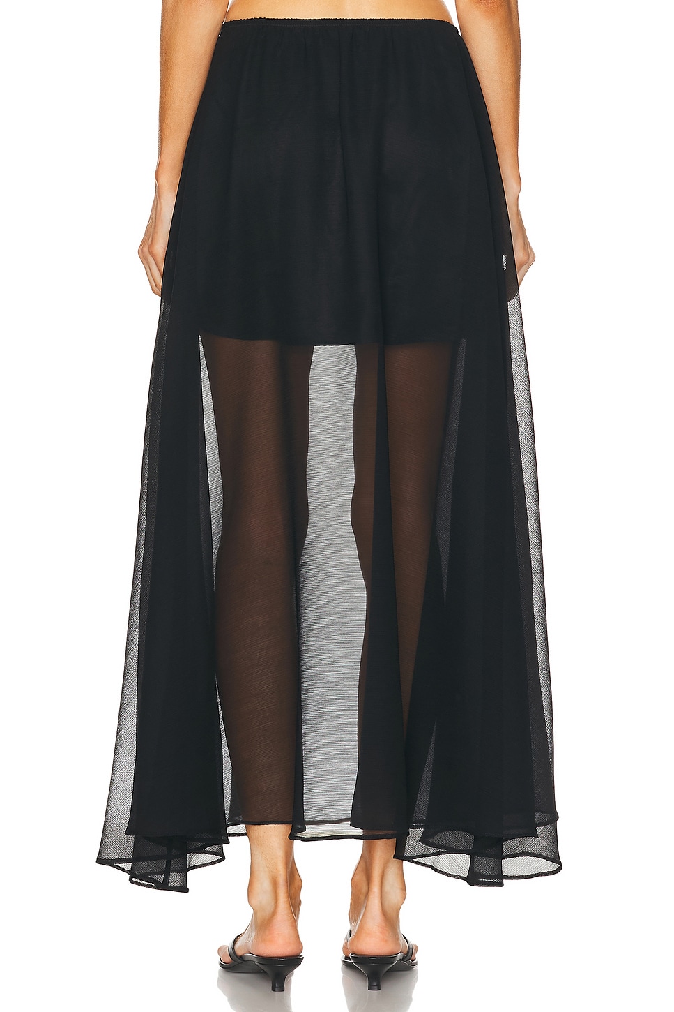 Enza Costa Japanese Yoryu Chiffon Skirt